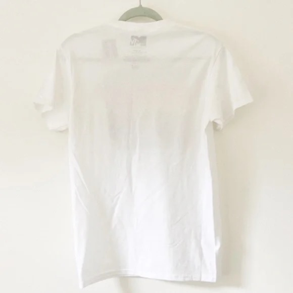 NEW Pride MTV Graphic White Short Sleeve T-Shirt New with Tags Attached Men's L - Picture 3 of 3